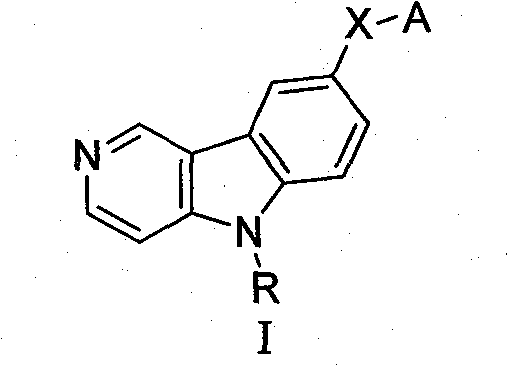 Gamma-carbolines derivates as well as preparation method and application thereof