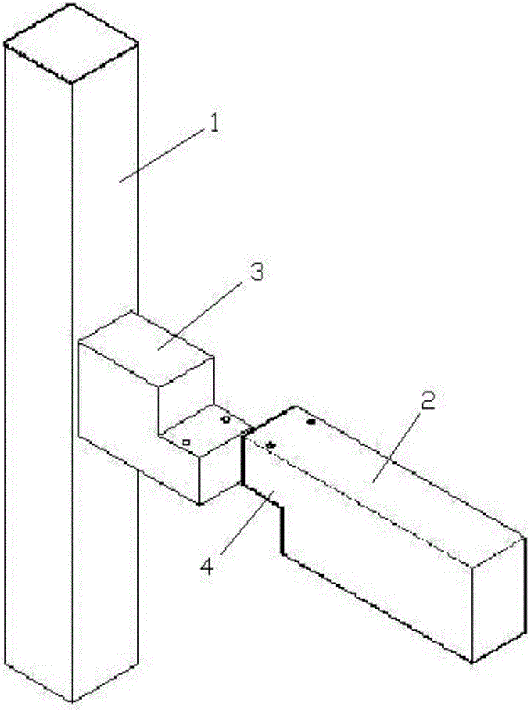 Completely assembling type connecting structure for low-rise building