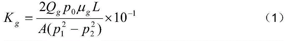 Method for testing gas-water relative permeability of dense core