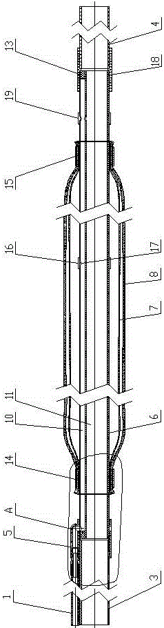 Single-bag grouting hole sealing device for upward crossing boreholes and hole sealing method adopting single-bag grouting hole sealing device