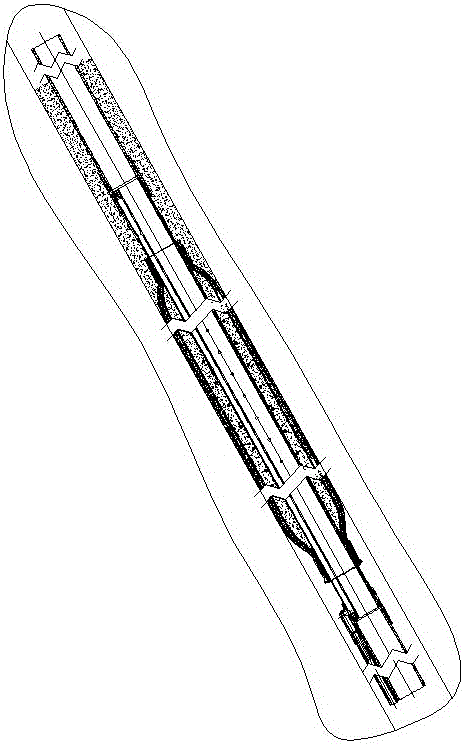 Single-bag grouting hole sealing device for upward crossing boreholes and hole sealing method adopting single-bag grouting hole sealing device