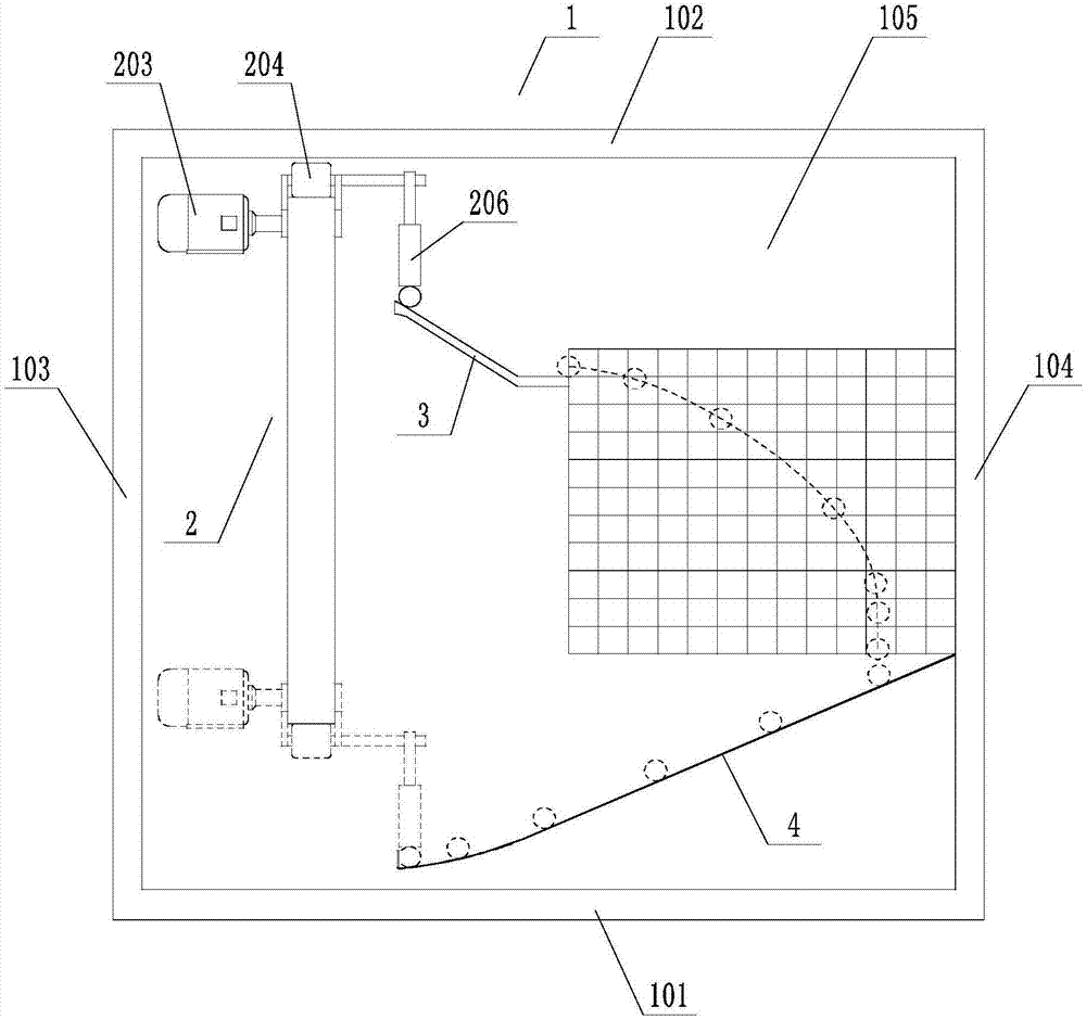 Automatic horizontal projectile motion demonstration device