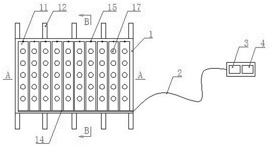 Inflating leg massage device provided with deflation electromagnetic valve, infrared heating layer and magnets