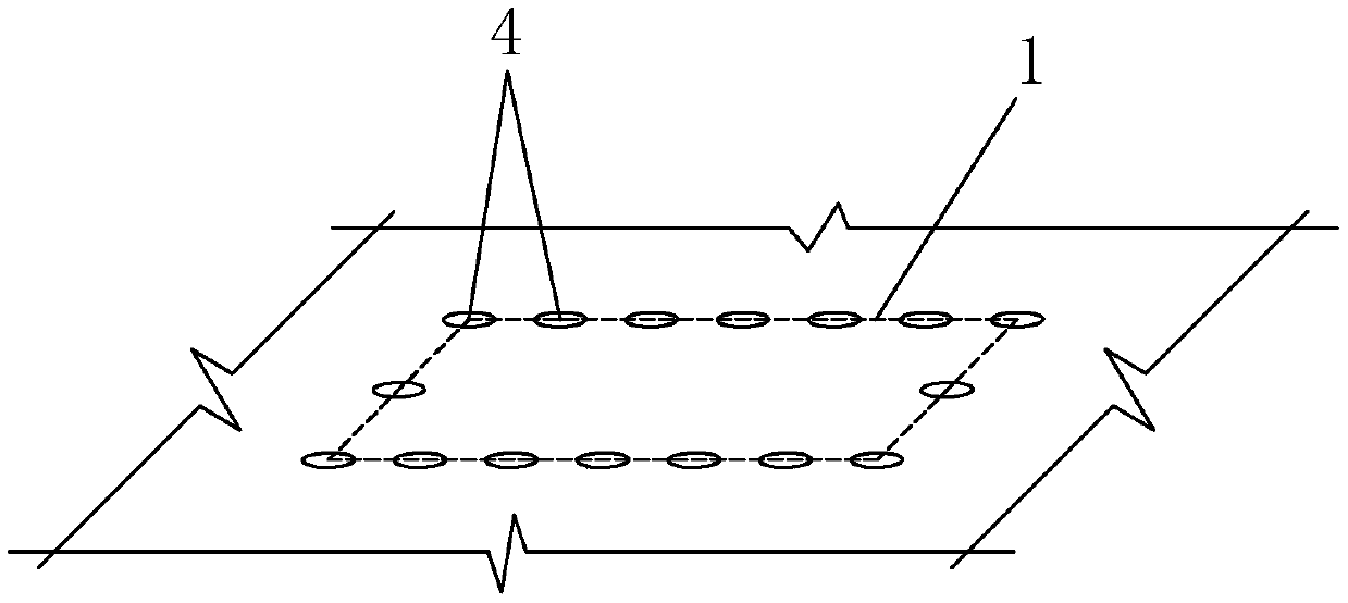 Solid rock foundation positioning and blasting and hydraulic spalling combined excavation construction method