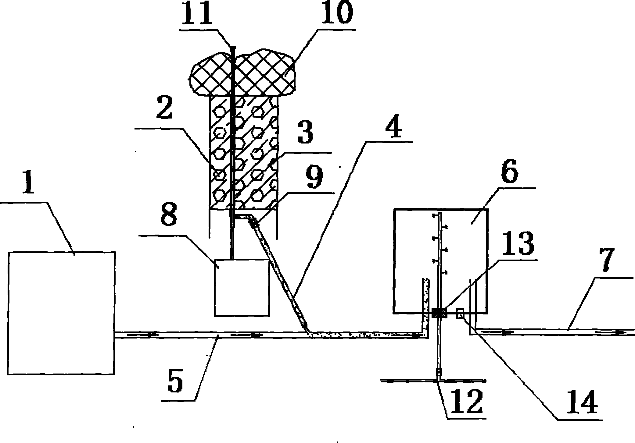 Gas-slag separation and recovering system for drilling construction