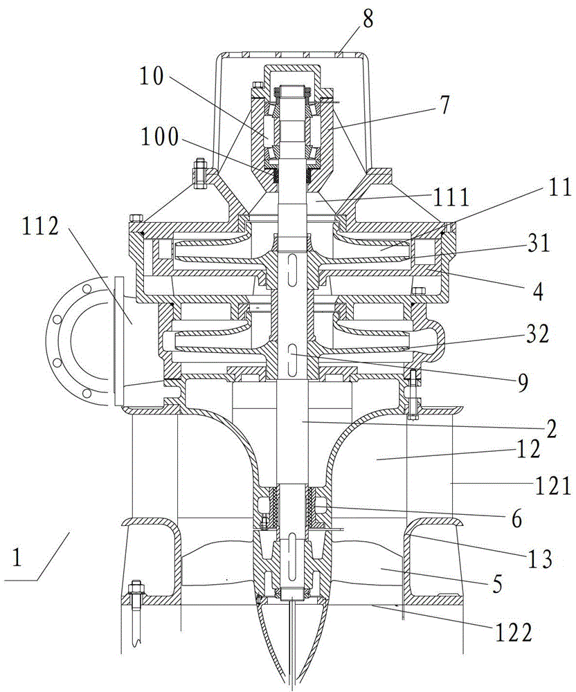 Two-stage centrifugal turbine pump