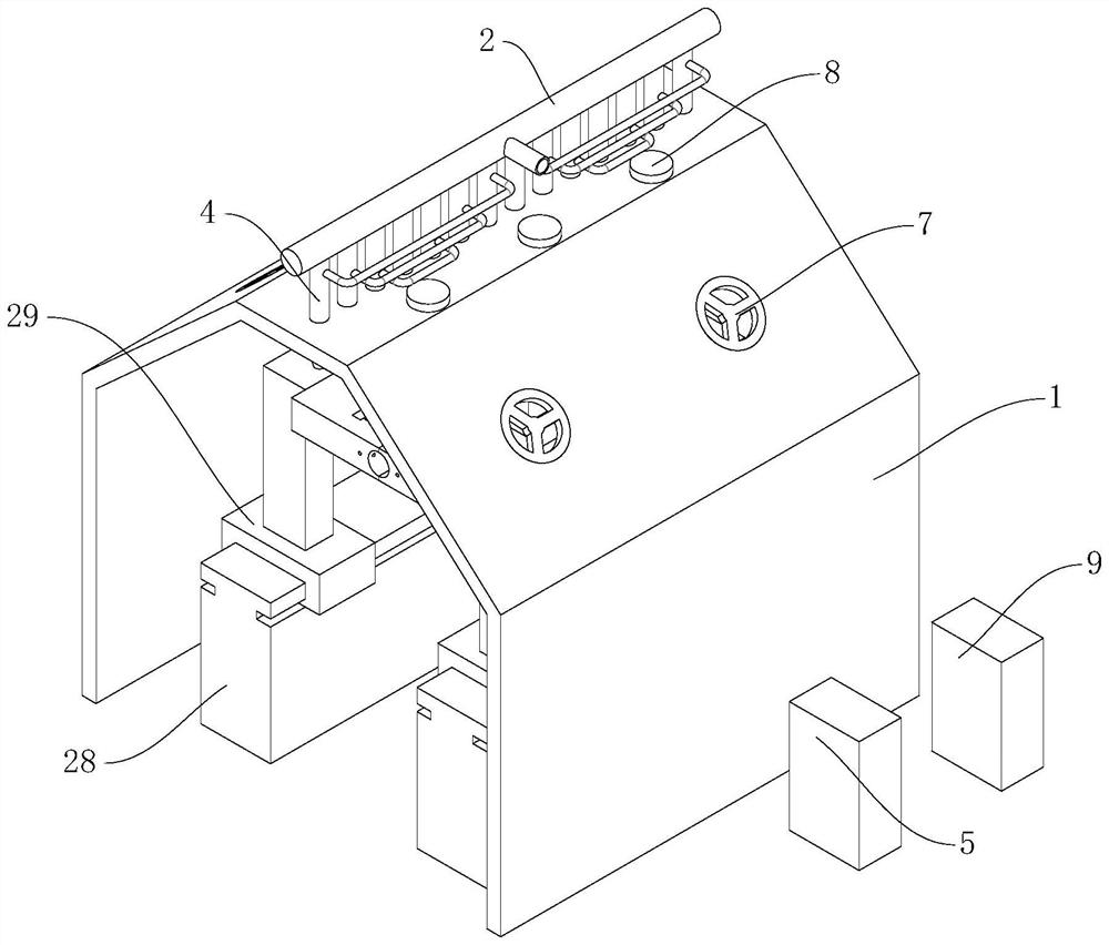 Uniform cooling device for cooling of round steel