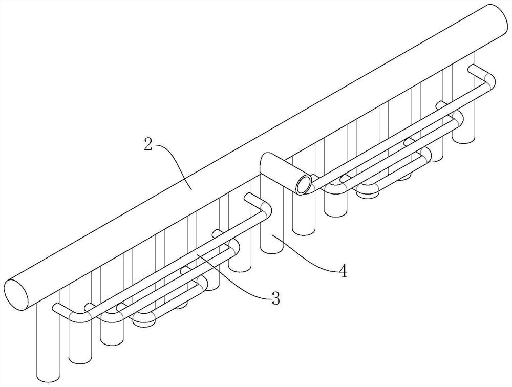 Uniform cooling device for cooling of round steel