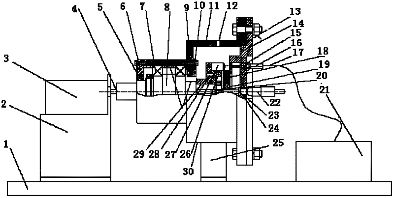 Closed type displacement sensor calibrating device