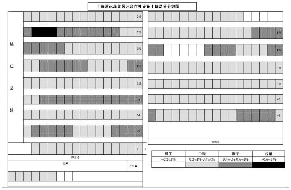 A kind of soil testing formula fertilization method for vegetables