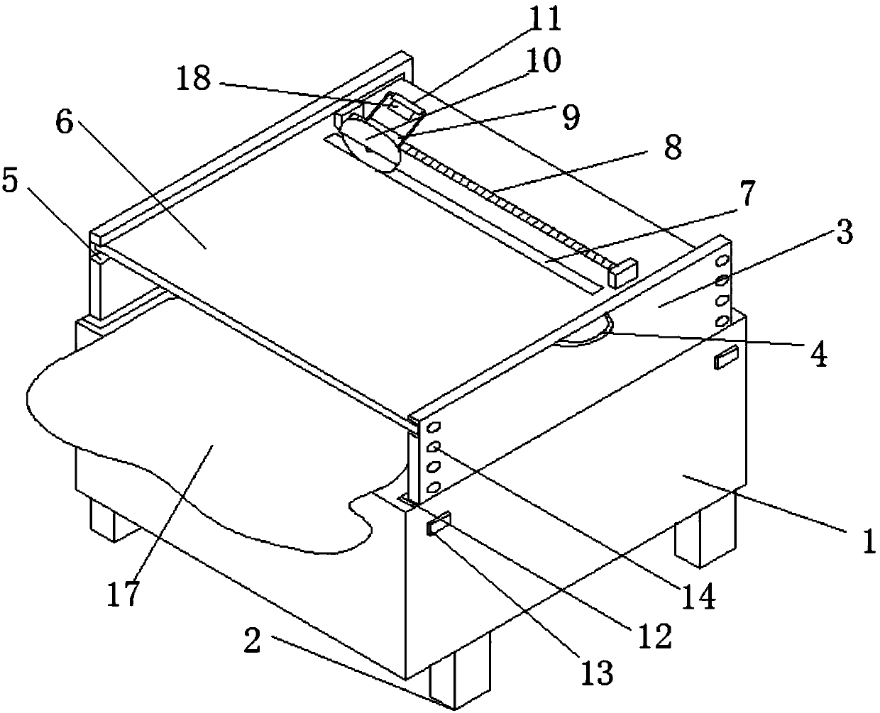 Rubber product cutting device with quick cutting effect