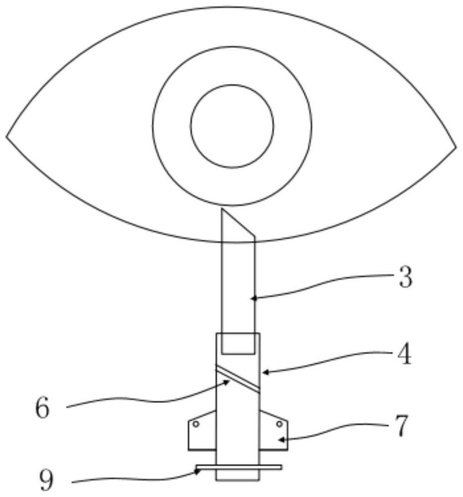 Split type aqueous humor drainage device