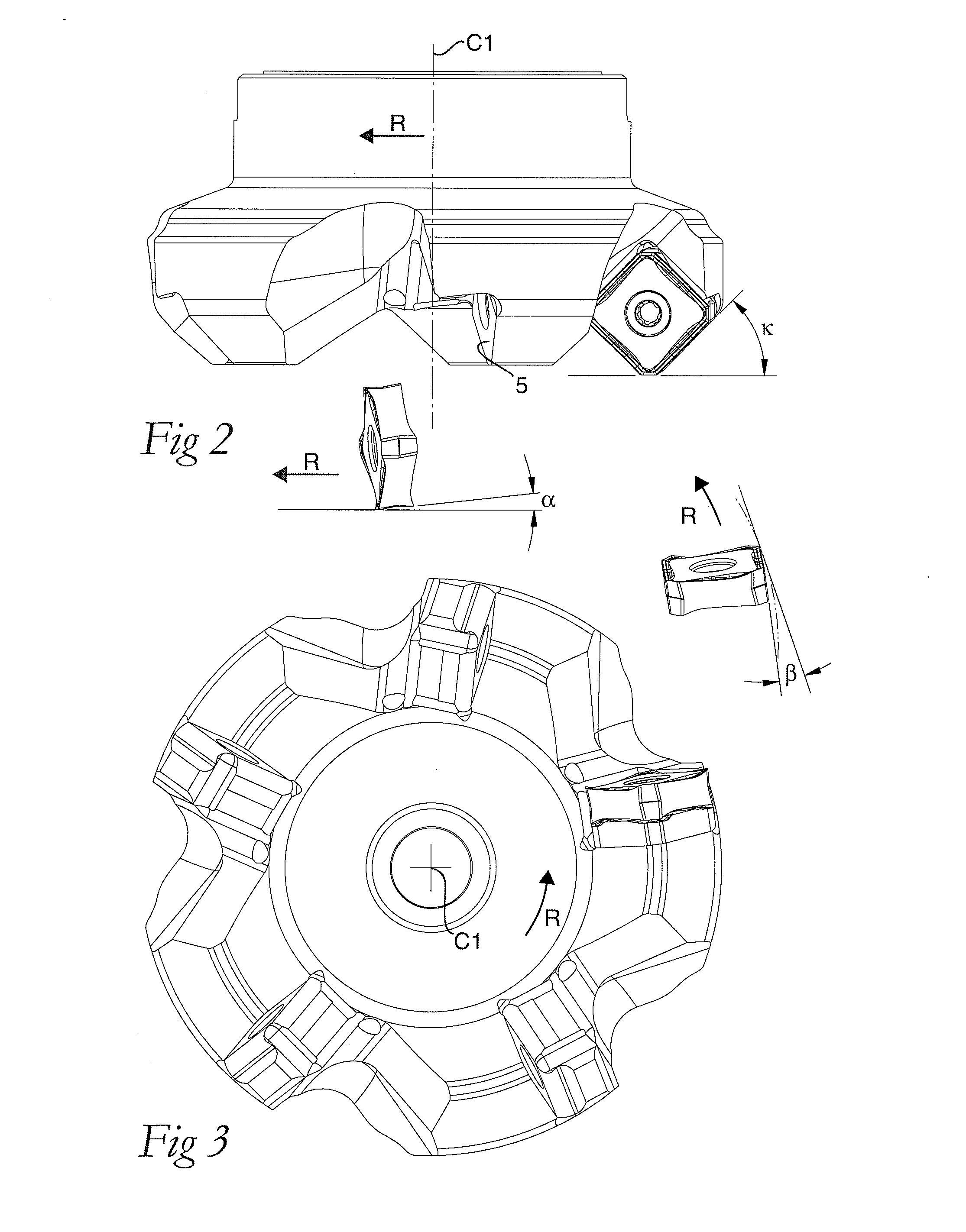 Double-sided indexable face milling insert