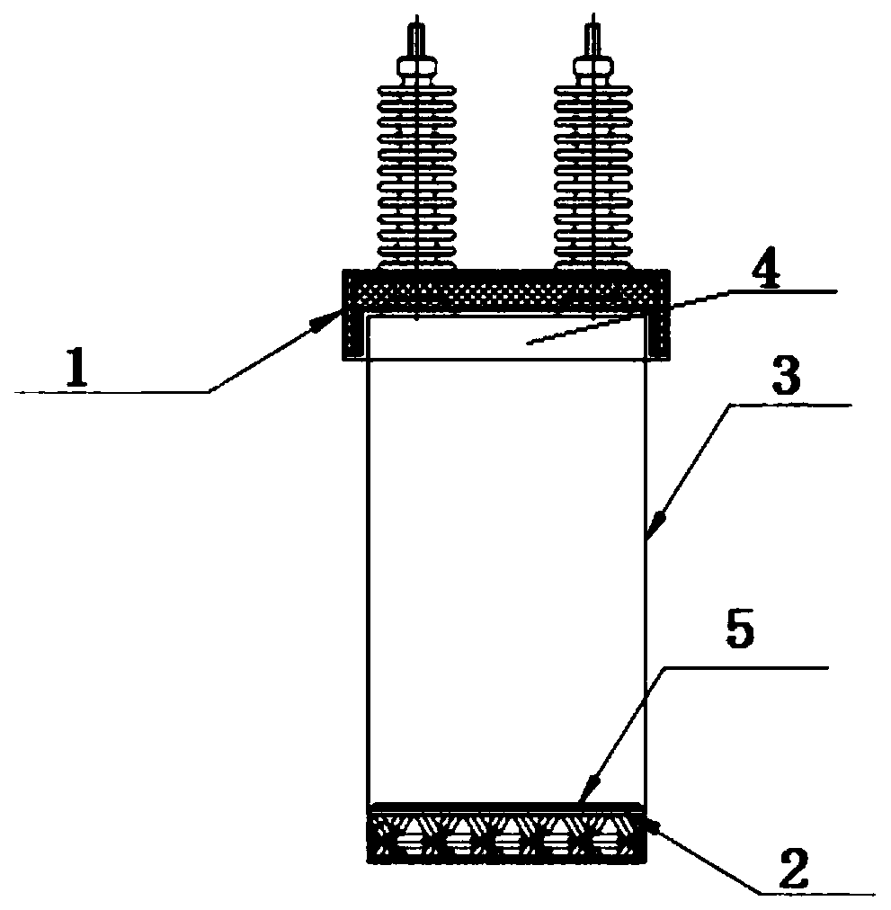 Power filter capacitor noise reduction device and noise reduction method