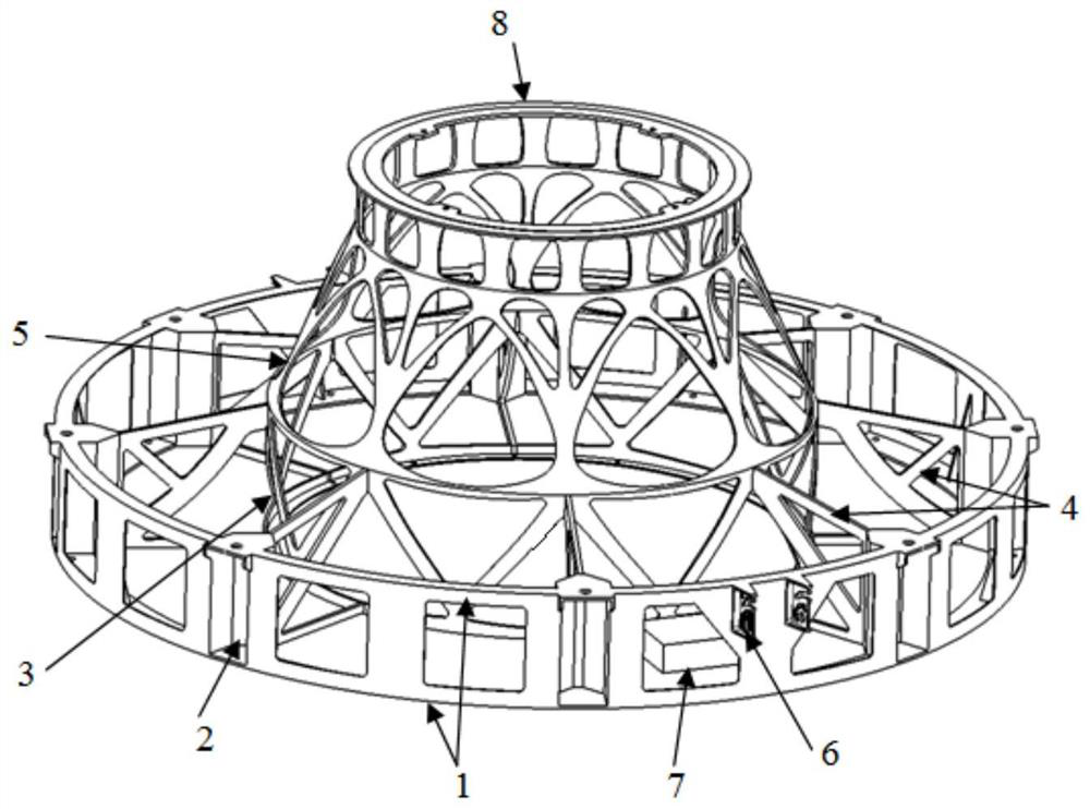 Satellite support and carrier rocket