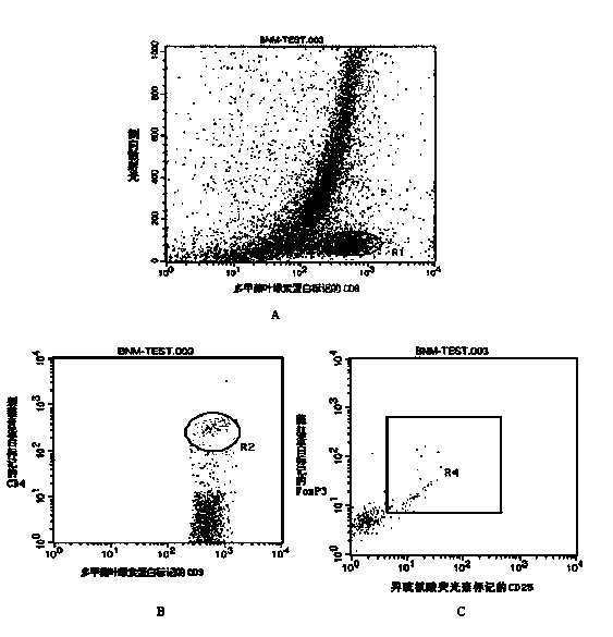 Method for detecting regulatory T lymphocytes of human nasal mucosa