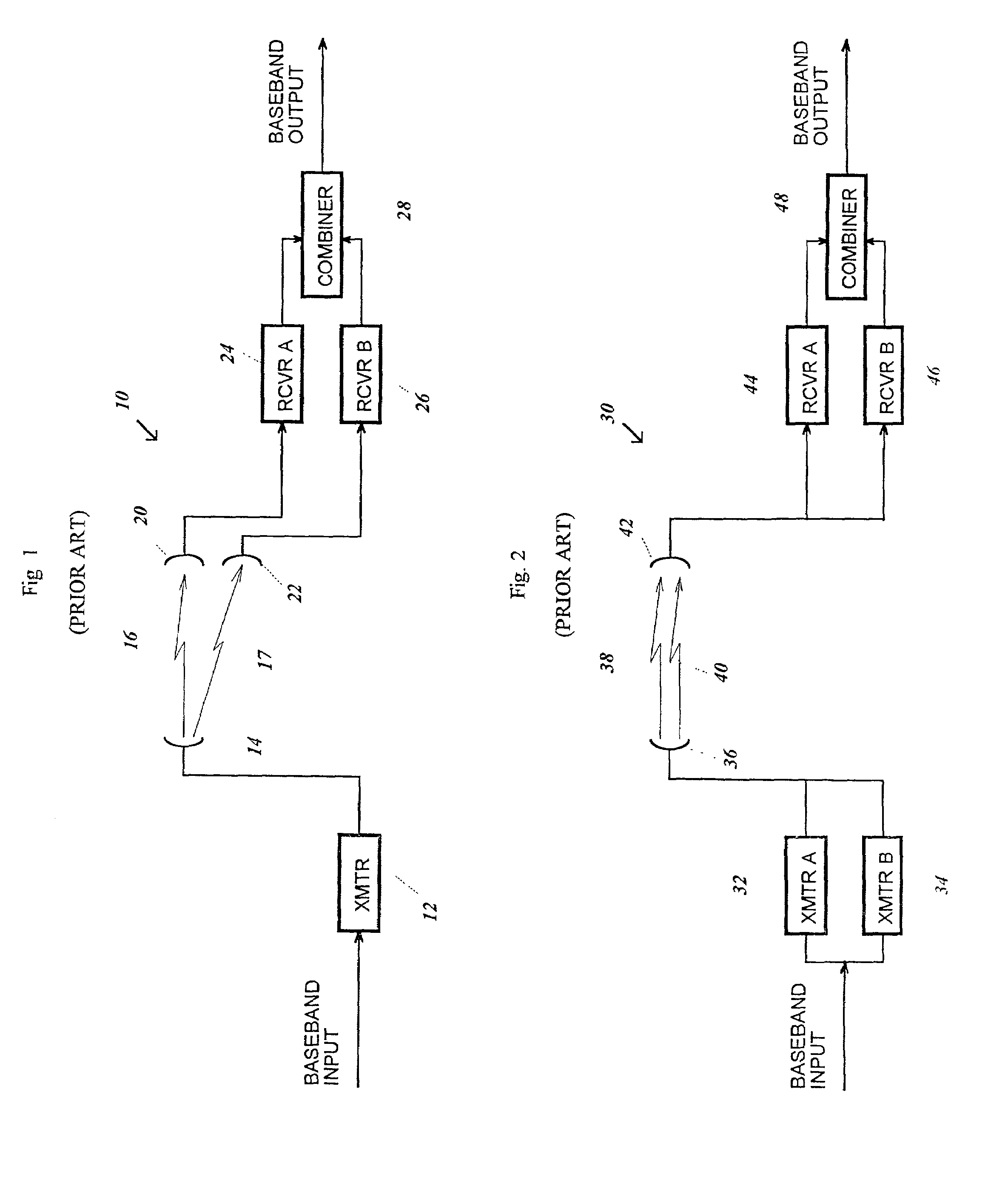 Diversity communication system and method of operation thereof