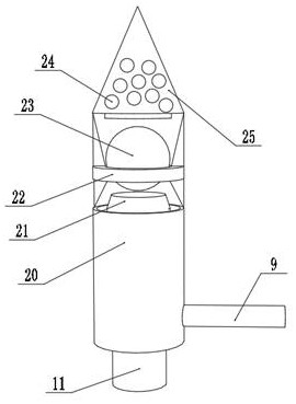 Efficient drainage device for clinical nursing