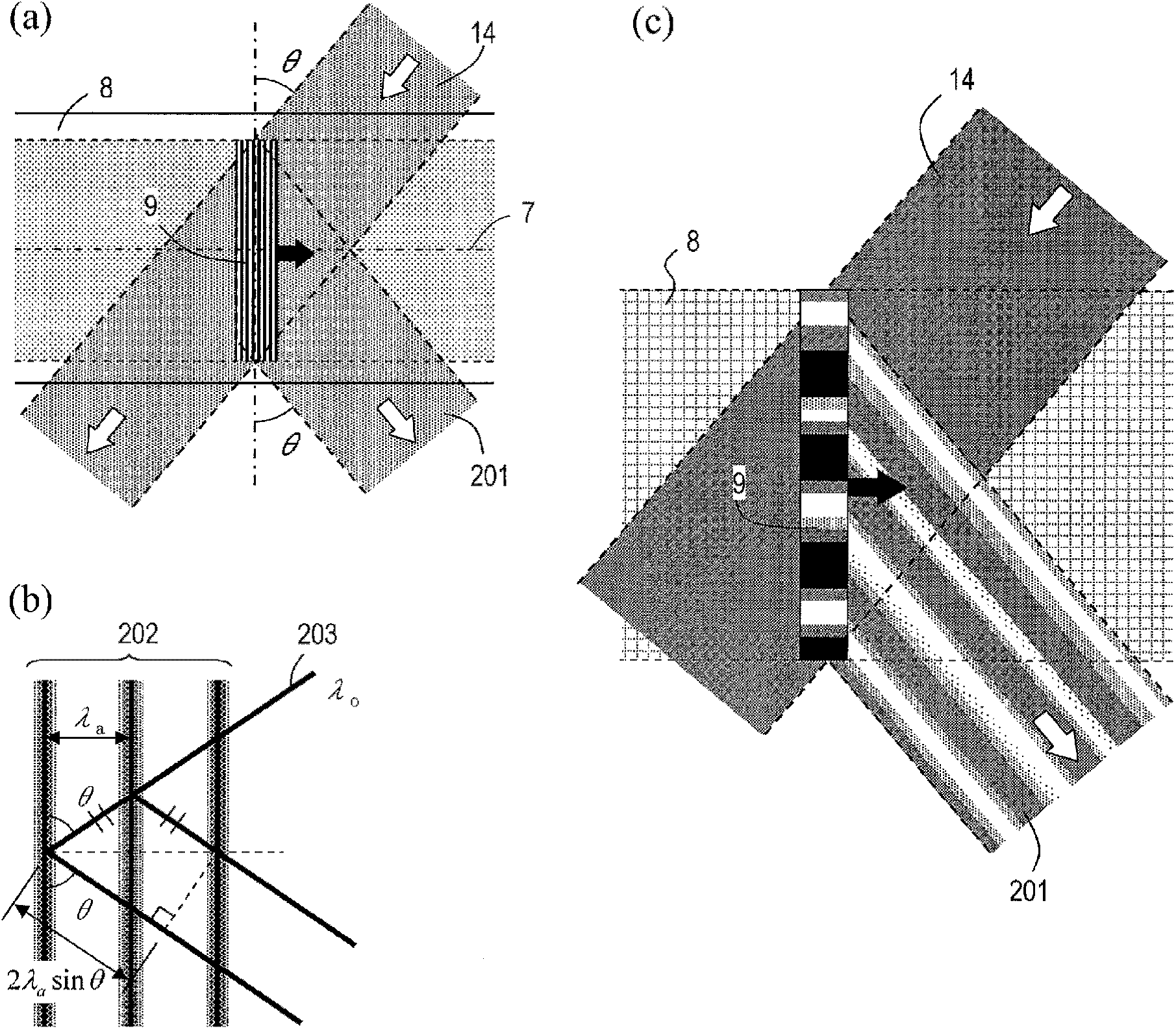 Optoacoustic image pick-up system and optoacoustic image pick-up device