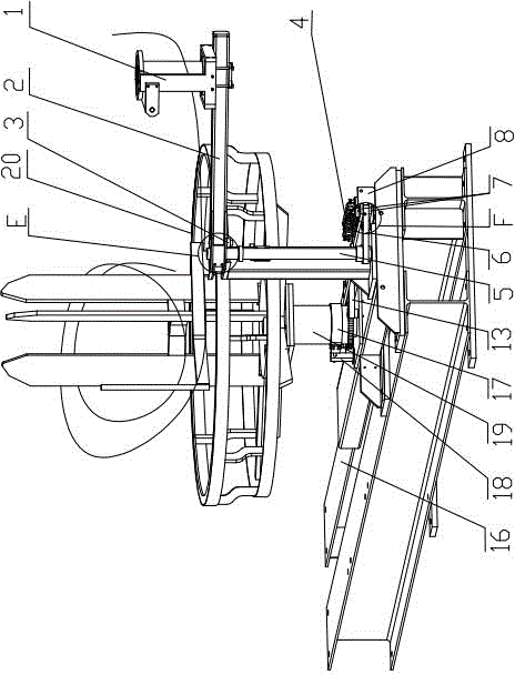 Discharge mechanism of steel bar truss forming machine