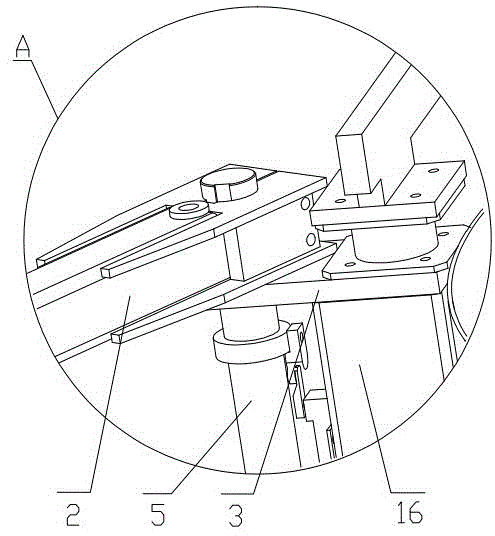 Discharge mechanism of steel bar truss forming machine