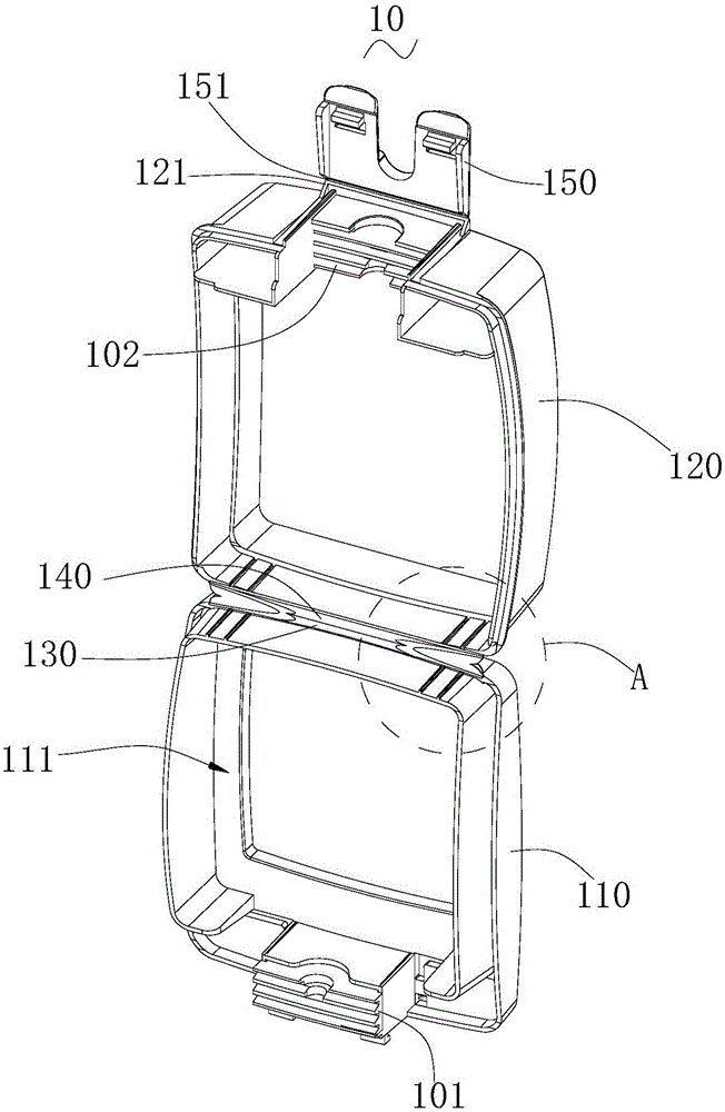 Splash-proof box