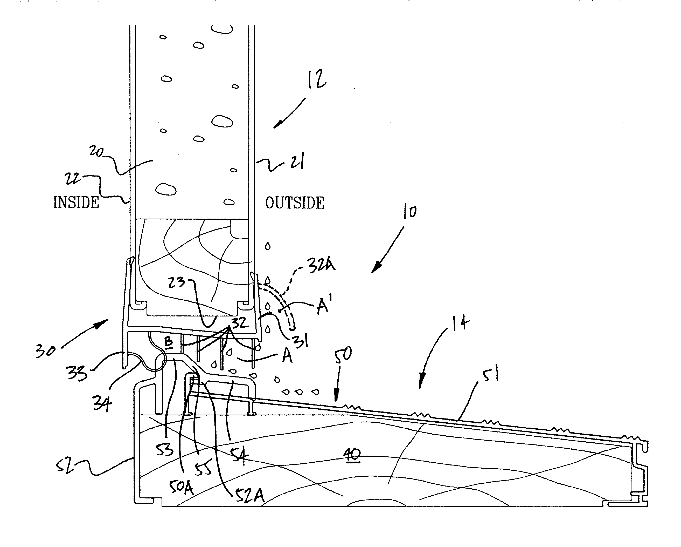 Door sill assembly for exterior doors