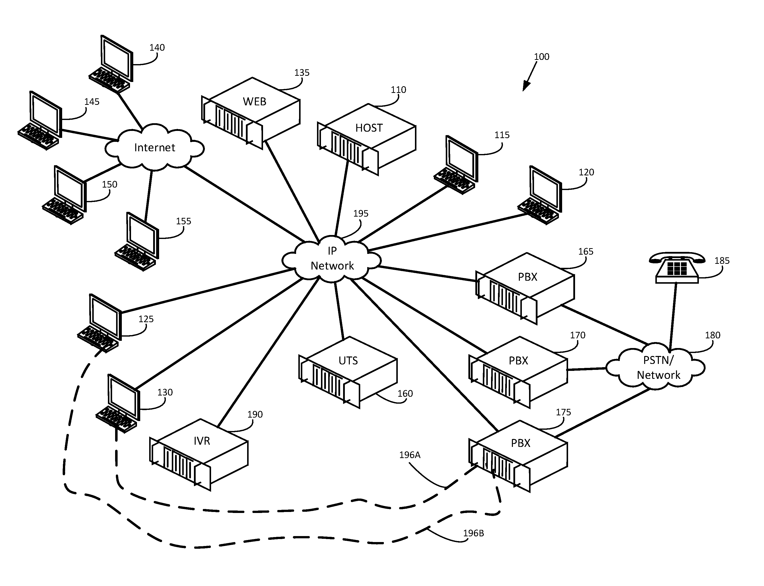 Handling audio path failure and poor quality of service for voice calls in a contact center