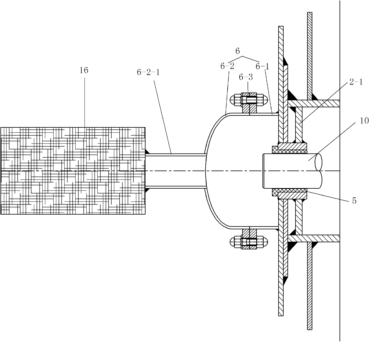 Biconical rotary vacuum drying main machine