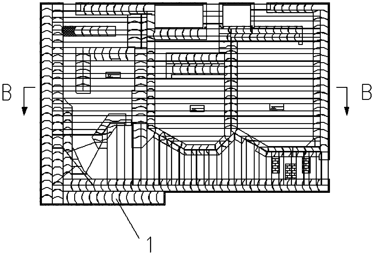 Full assembly type superconductive proton system radiation shield concrete envelop system