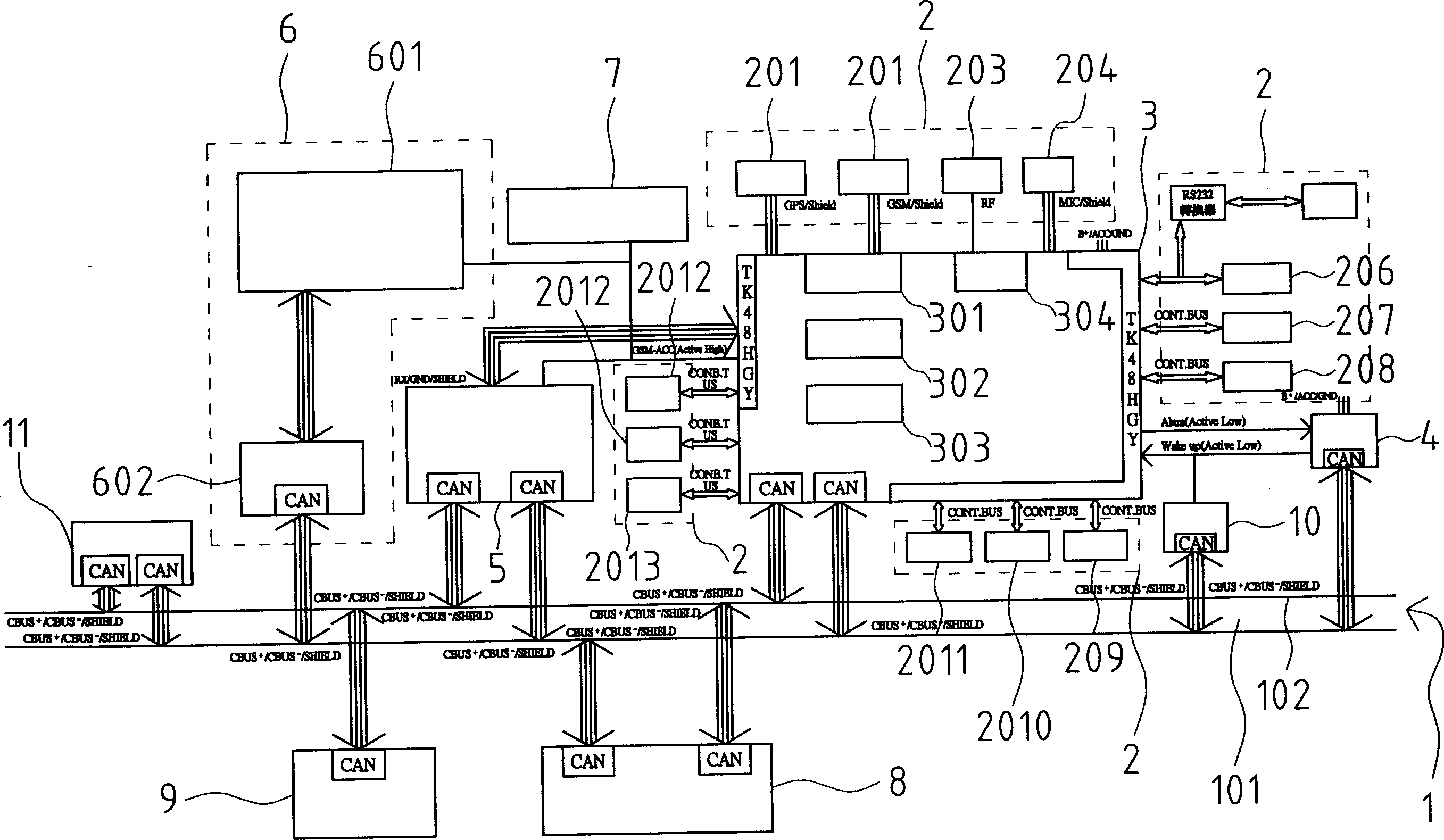 Intelligent information communication equipment for vehicle