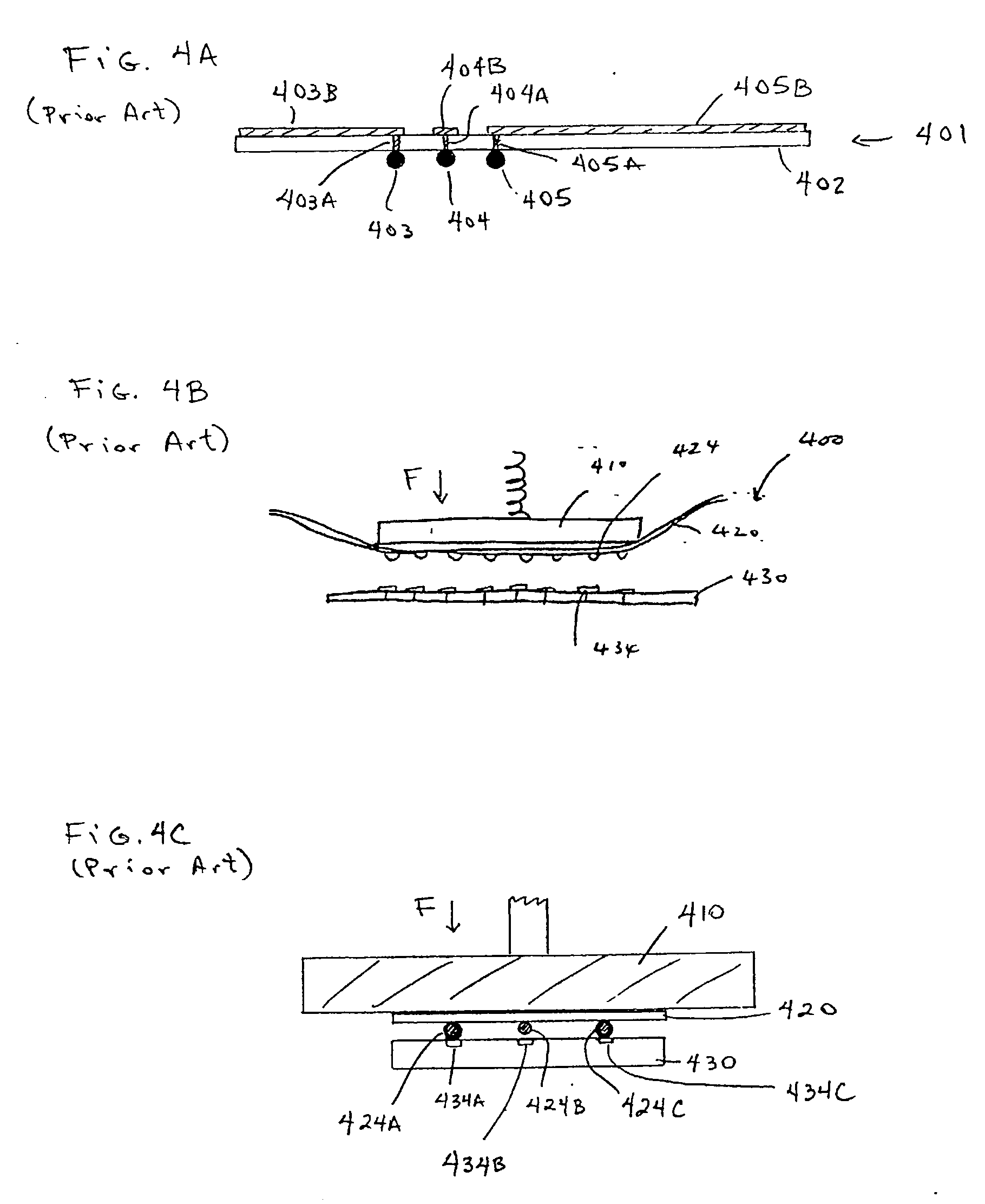 Electrical Contactor, Espcecially Wafer Level Contactor, Using Fluid Pressure