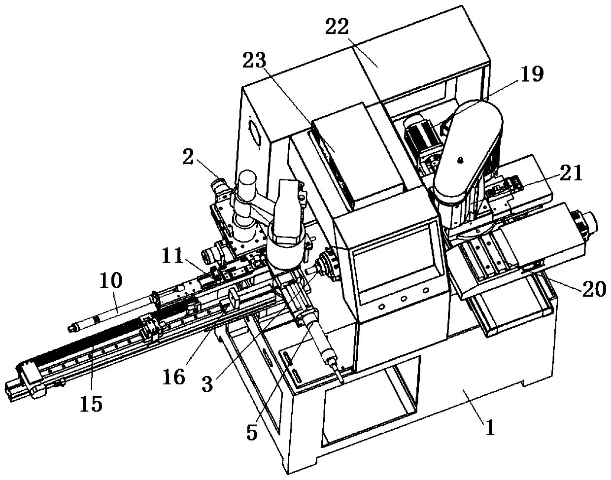 Workpiece punching and turning-milling integrated machine