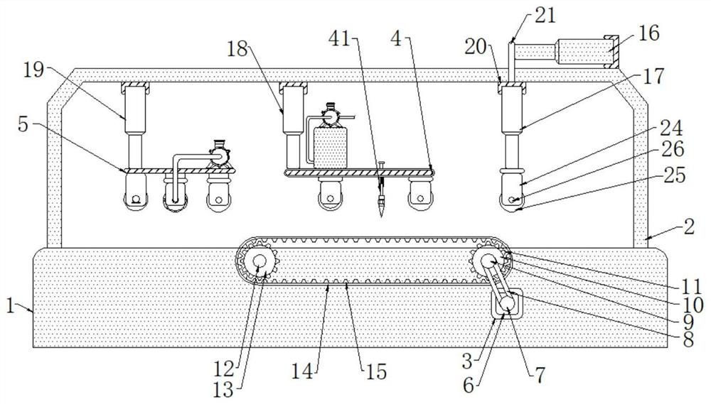 Shearing equipment with wrinkle removing function for non-woven fabric processing and method