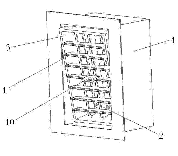 Rotary car air conditioner air outlet device