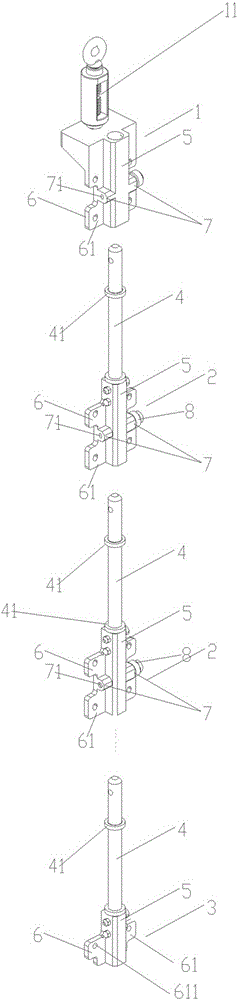 Mounting bracket of LED display screens and hoisting structure