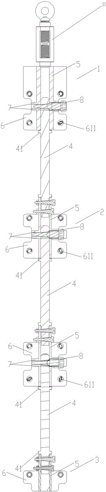 Mounting bracket of LED display screens and hoisting structure