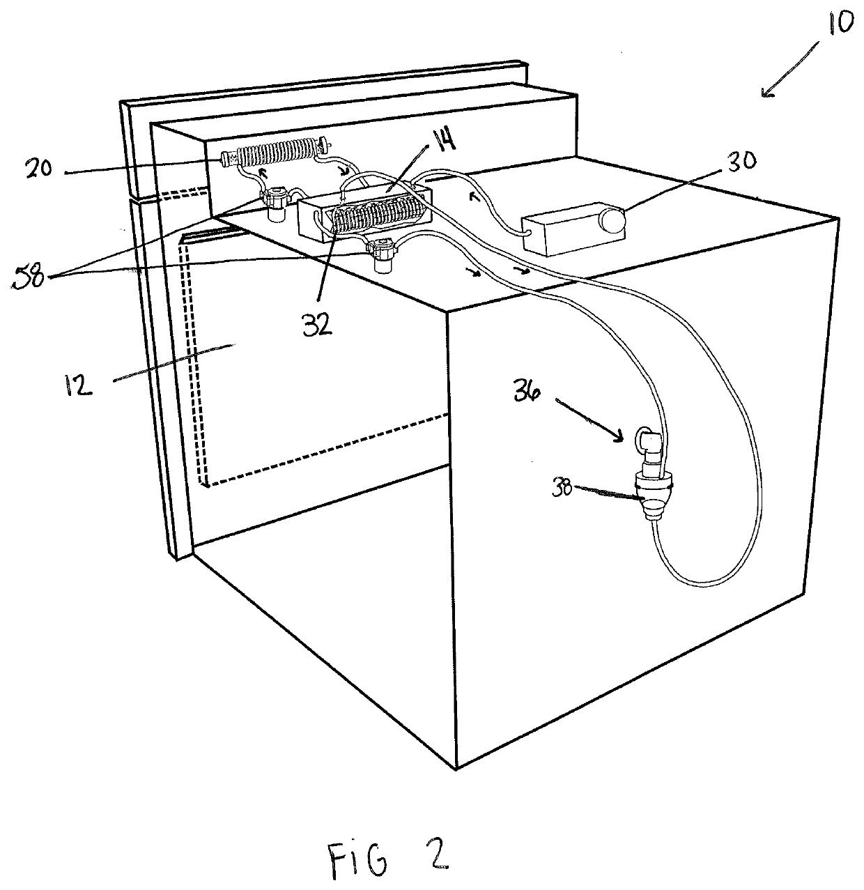 Process and apparatus for cooking utilizing nebulized water particles and air