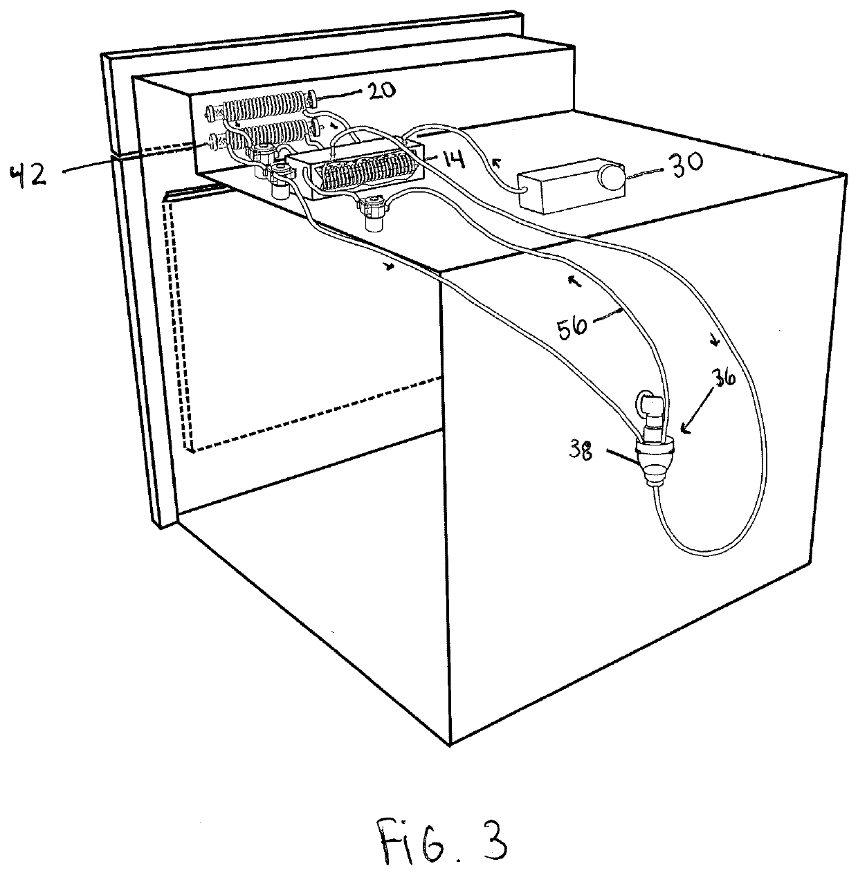 Process and apparatus for cooking utilizing nebulized water particles and air