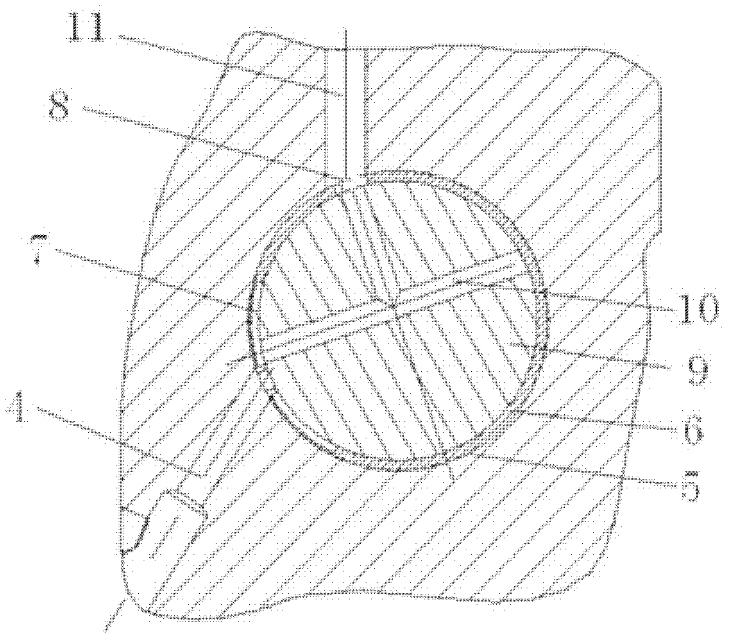 Pulse oil-supply type oil duct of engine cylinder body