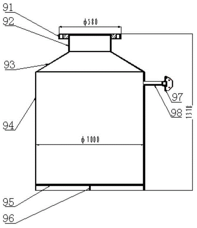 Novel columnar vertical fluorination reactor