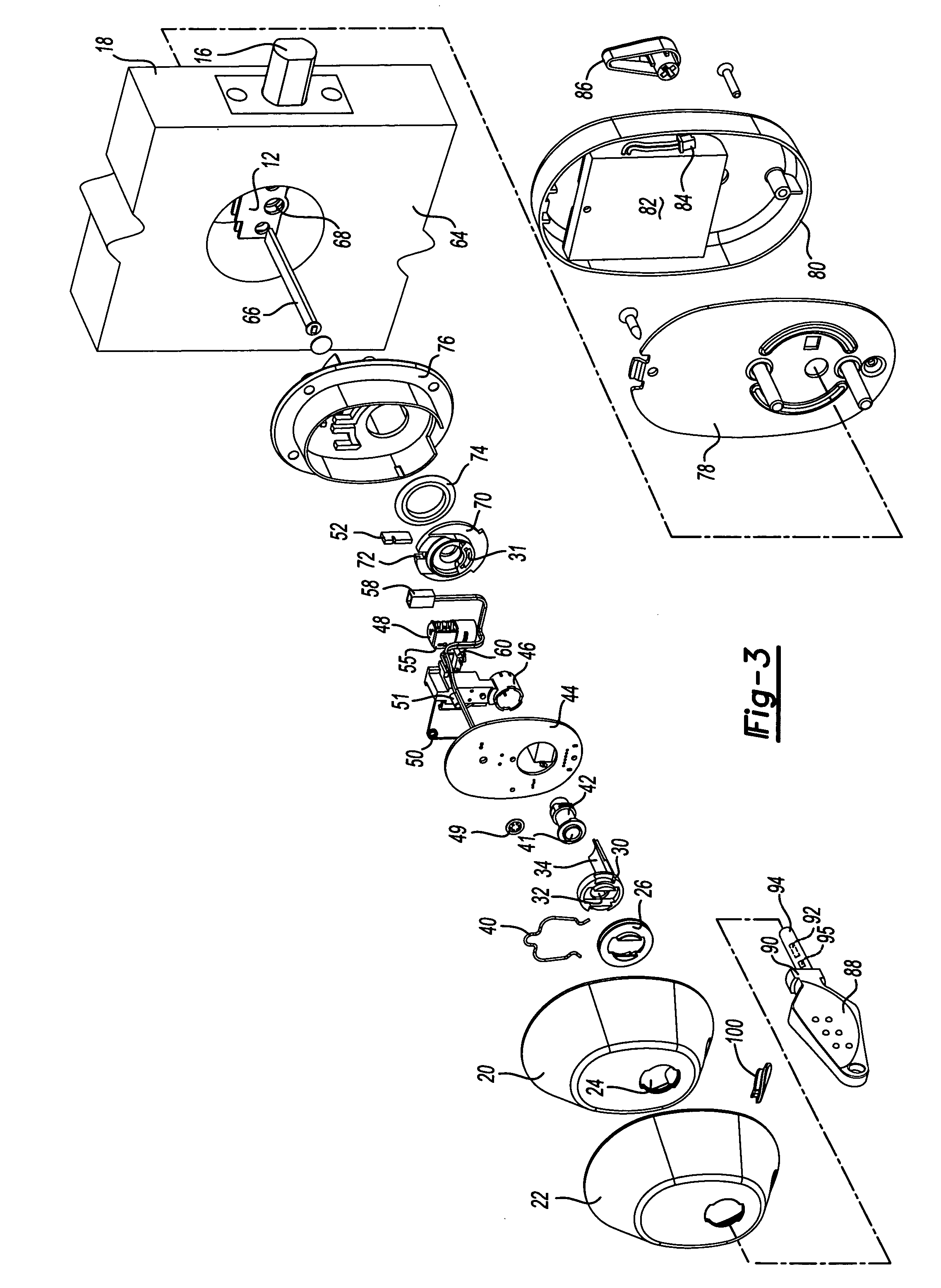 Door lock with RFID key