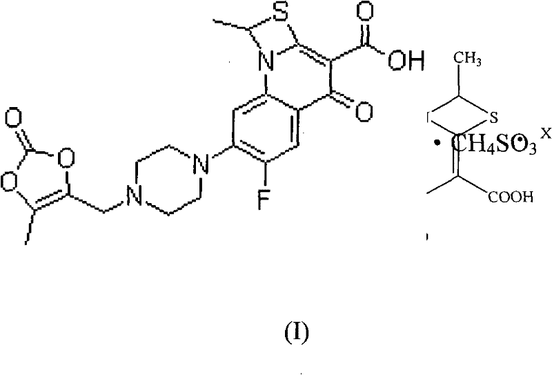 Application of novel stable prulifloxacin mesylate in preparing anti-infectives