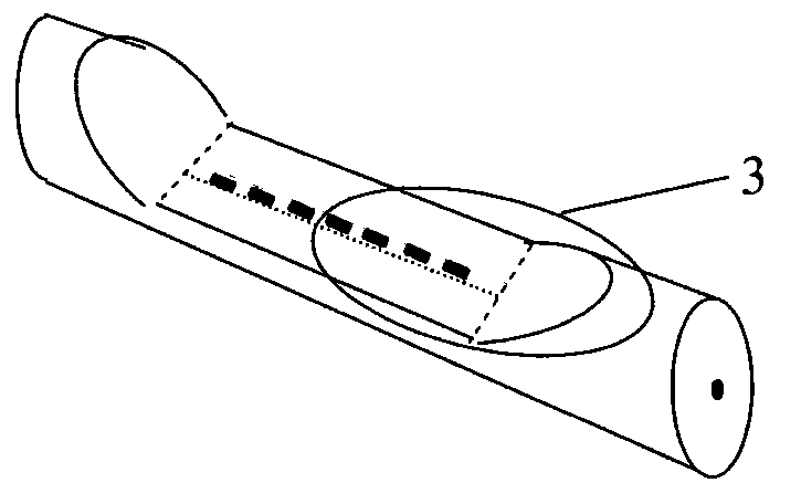 Optical fibre sensor and application thereof to refracting index and strain measurement