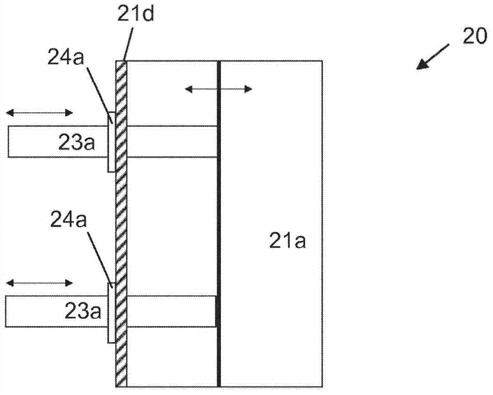 Construction of the descending forehearth with double cleaning unit for the unit for gluing granules during the production of material boards