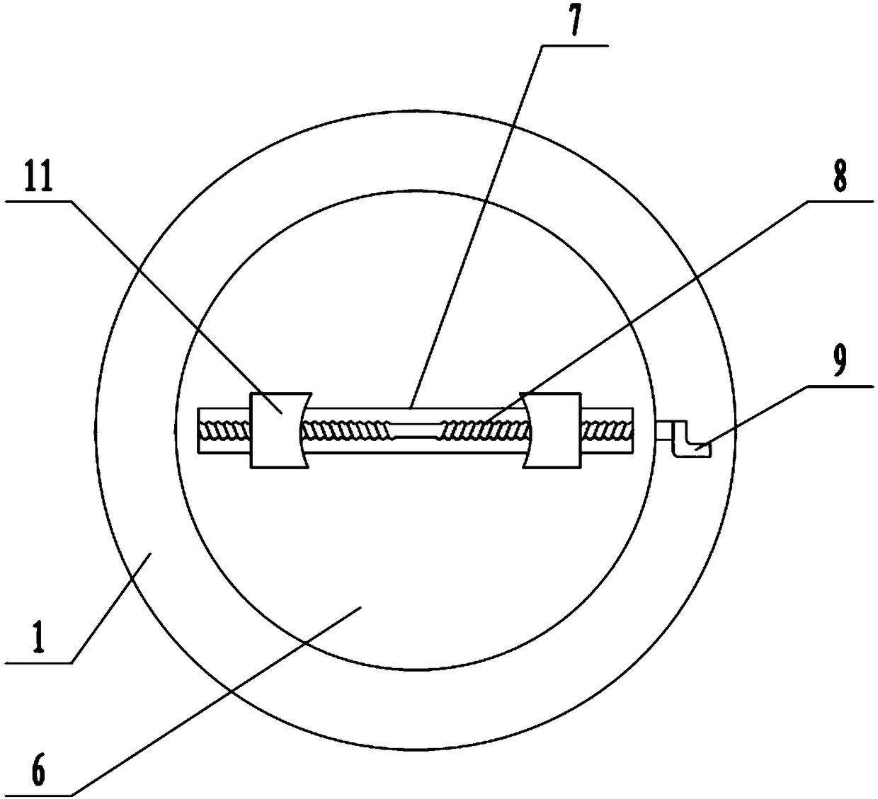 Rotary steel-pipe grinding device