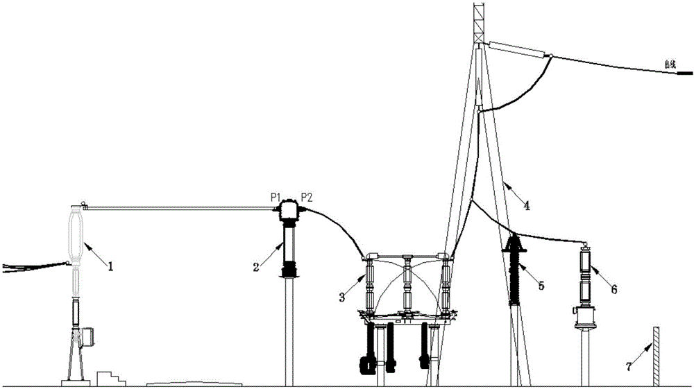 Lightning protection method for line terminal