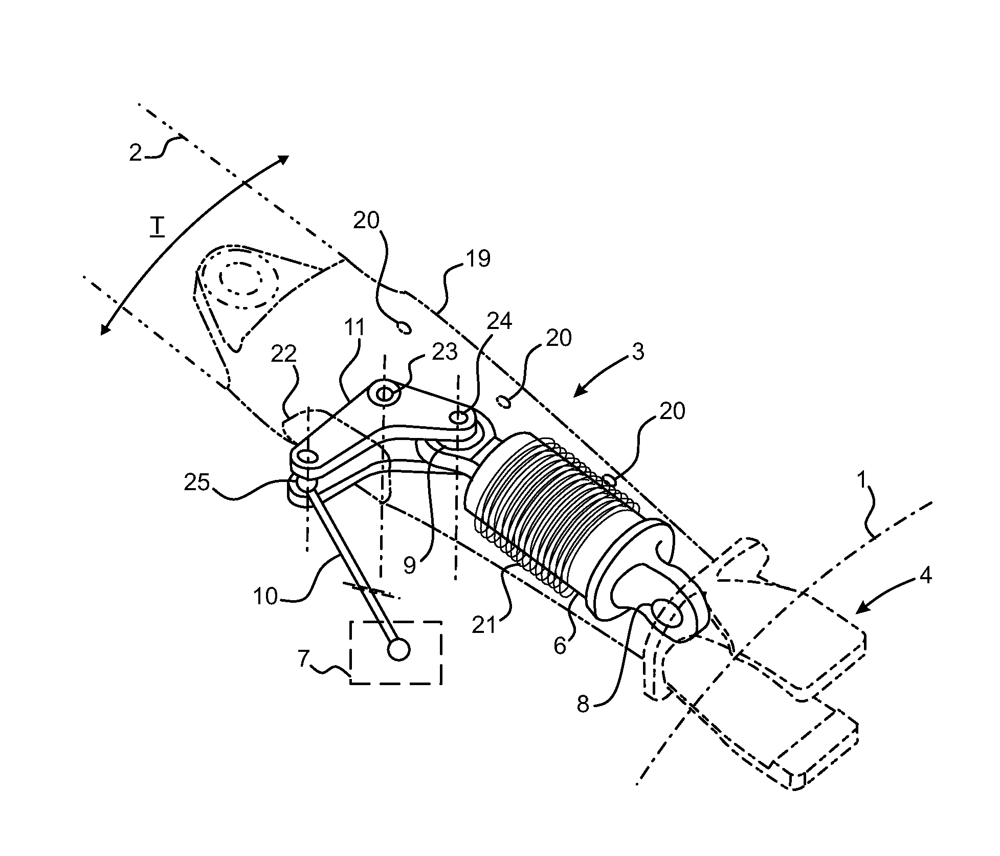 Rotorcraft rotor fitted with lead-lag dampers housed in sleeves connecting blades to a hub of the rotor