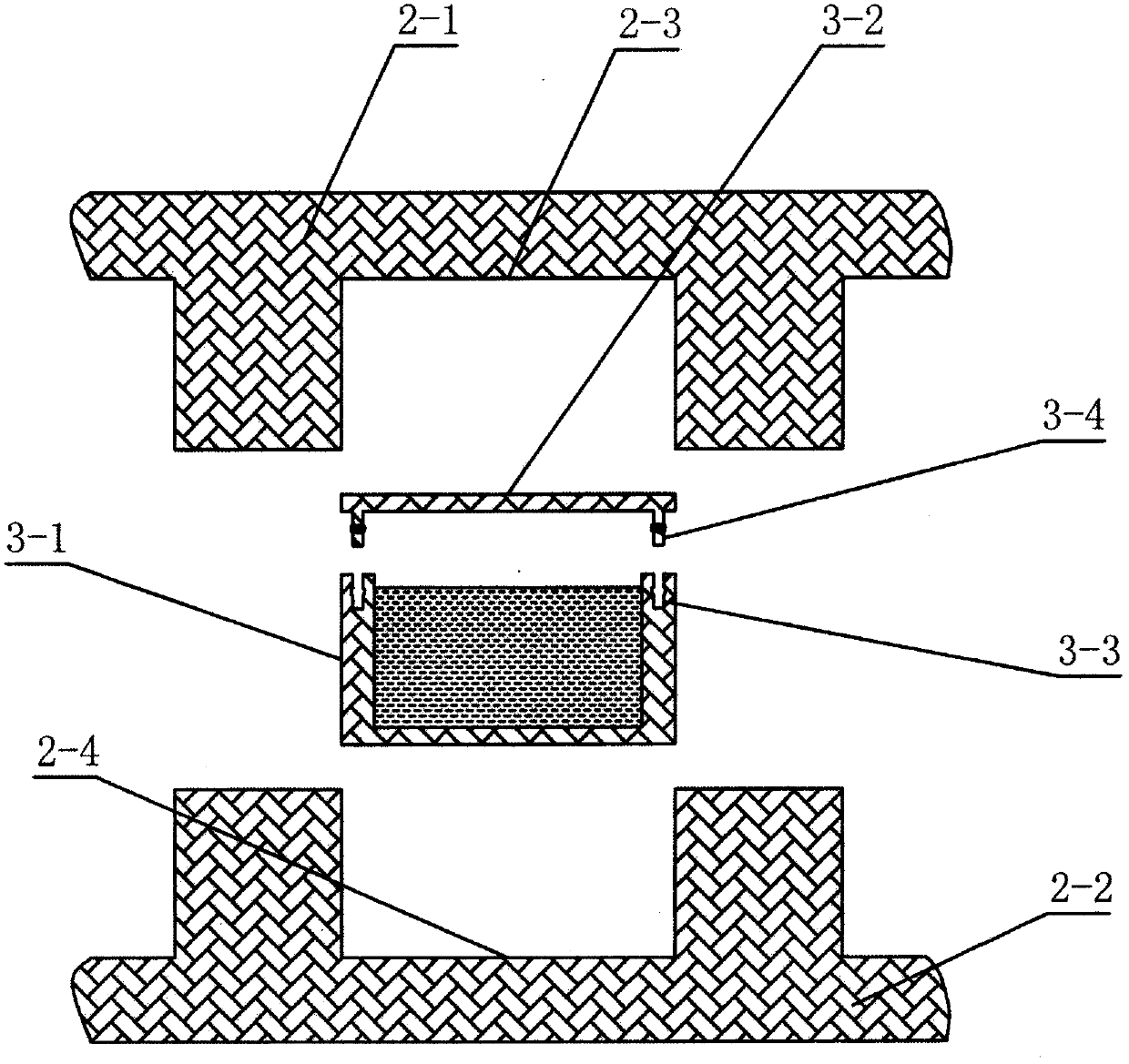 Permafrost subgrade structure based on hydrothermal phase change principle and construction method thereof