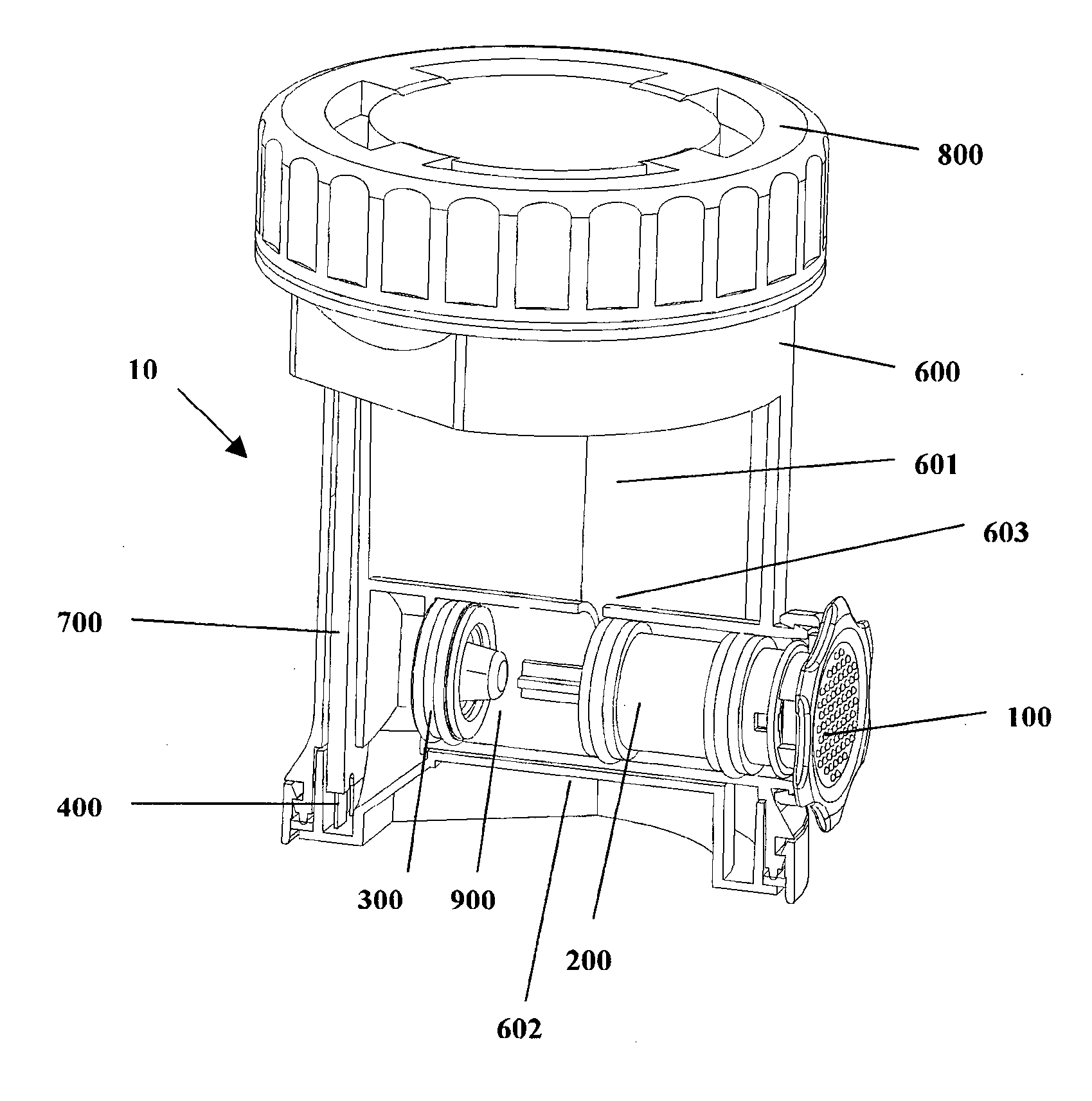 Detection Device for Detecting Analytes in Liquid Specimen